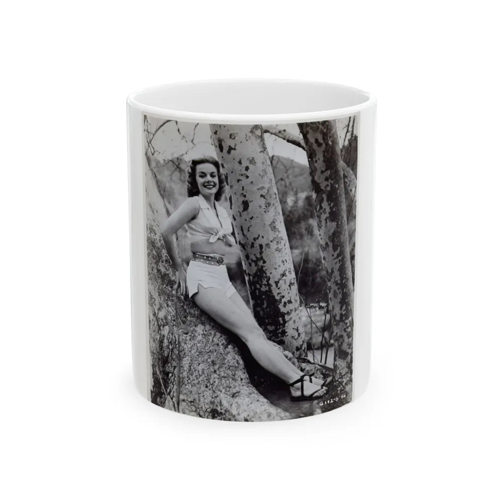 Leslie Parrish #125 (Vintage Female Icon) White Coffee Mug-11oz-Go Mug Yourself