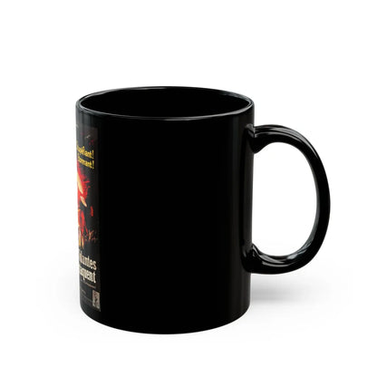 EARTH VS THE FLYING SAUCERS (FRENCH) 1956 Movie Poster - Black Coffee Mug-Go Mug Yourself