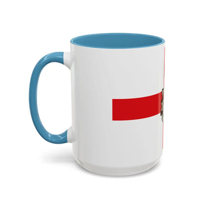 Flag of Huesca Spain - Accent Coffee Mug-Go Mug Yourself