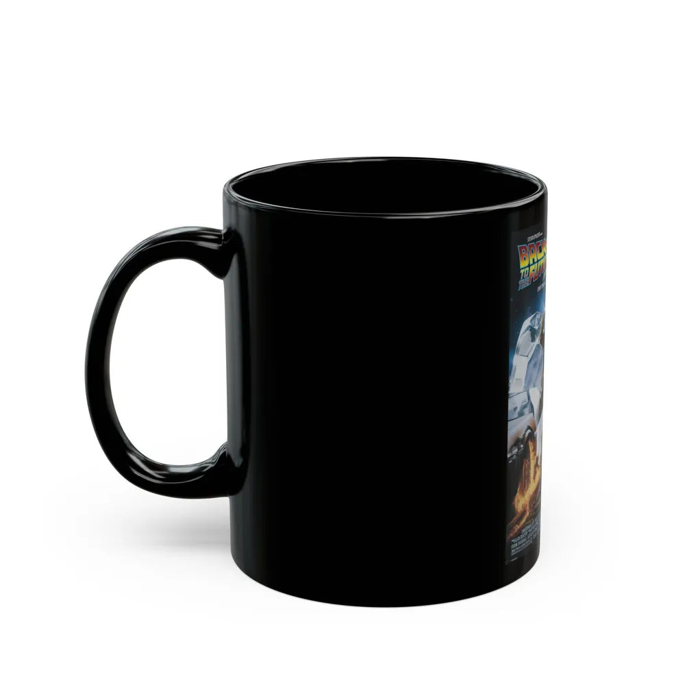 BACK TO THE FUTURE III 1990 Movie Poster - Black Coffee Mug-Go Mug Yourself