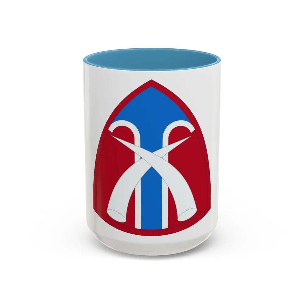 USA Support Thailand (U.S. Army) Accent Coffee Mug-15oz-Light Blue-Go Mug Yourself