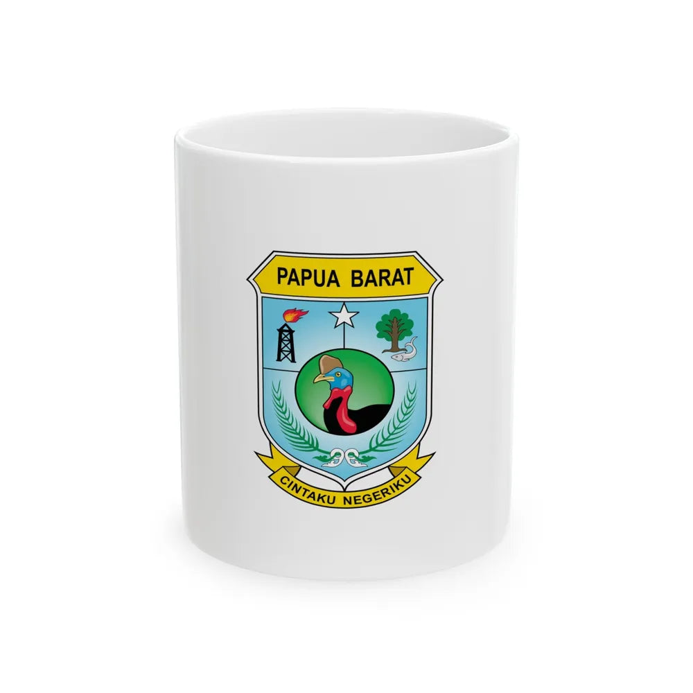 Flag of West Papua Indonesia - White Coffee Mug-11oz-Go Mug Yourself