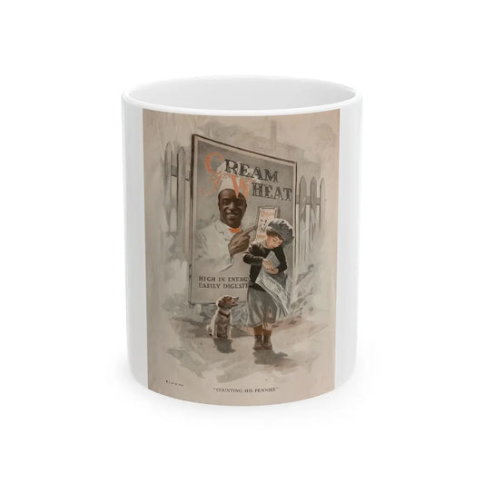 Cream of Wheat Ad, The Saturday Evening Post, December 13, 1924 - White Coffee Mug-11oz-Go Mug Yourself