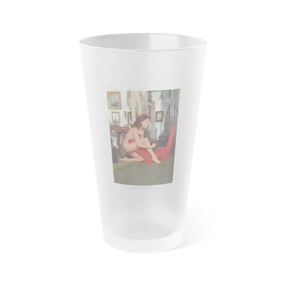 Lisa Gastoni #36 (Vintage Female Icon) Frosted Pint 16oz-16oz-Frosted-Go Mug Yourself