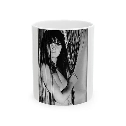 Caroline Munro #254 (Vintage Female Icon) White Coffee Mug-11oz-Go Mug Yourself