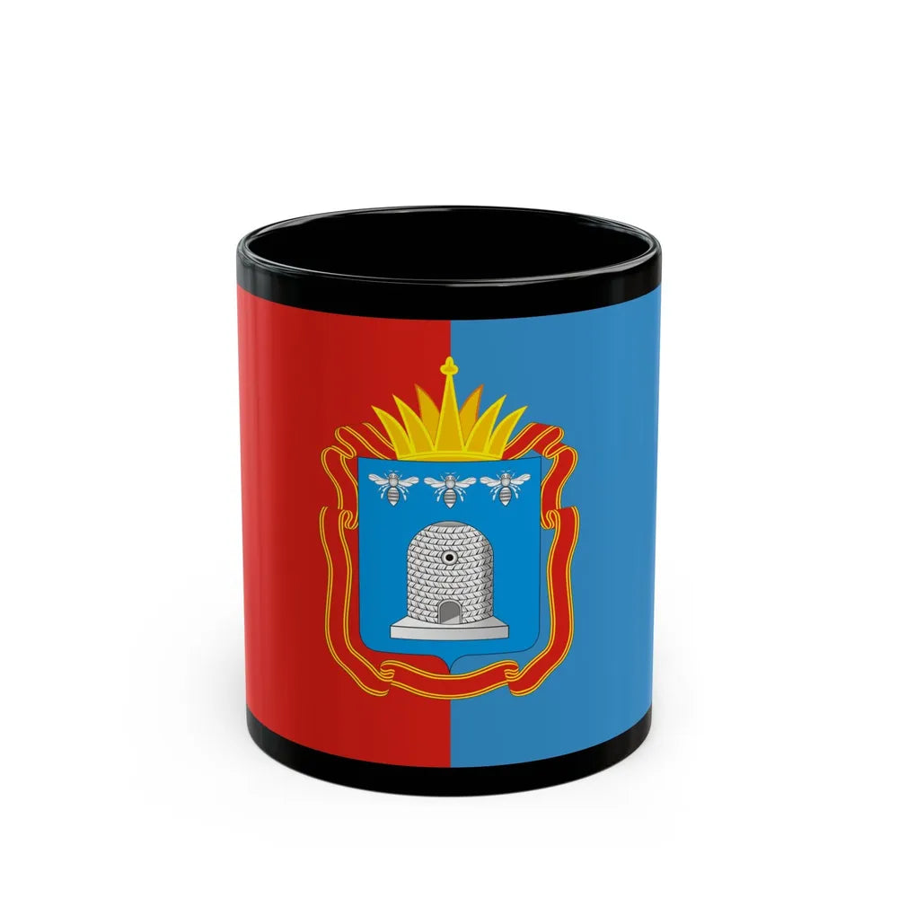 Flag of Tambov Oblast Russia - Black Coffee Mug-11oz-Go Mug Yourself