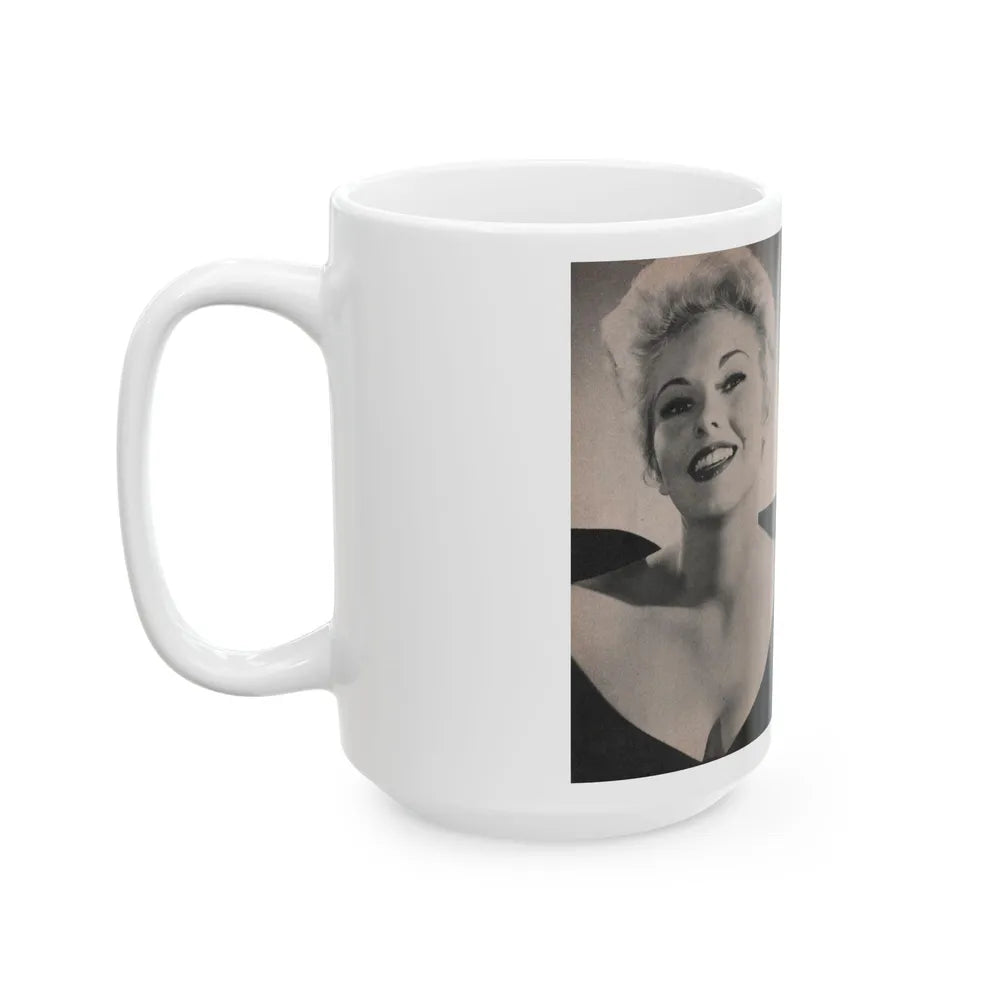 Kim Novak #162 - Scanned Mag. 66 Photos (Vintage Female Icon) White Coffee Mug-Go Mug Yourself