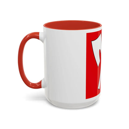 Flag of Biel Switzerland - Accent Coffee Mug-Go Mug Yourself