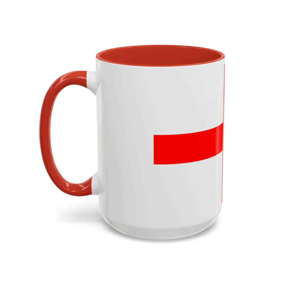 Flag of Alessandria Italy - Accent Coffee Mug-Go Mug Yourself