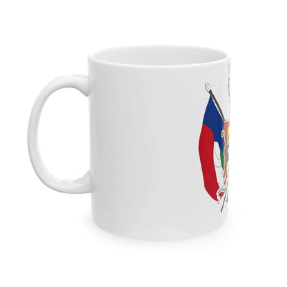 Coat of arms of the Nieuwe Republiek - White Coffee Mug-Go Mug Yourself