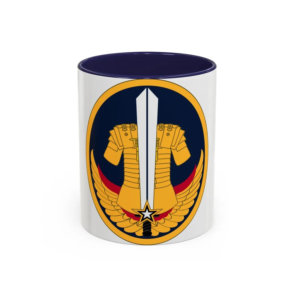 Reserve Careers Division (U.S. Army) Accent Coffee Mug-11oz-Navy-Go Mug Yourself