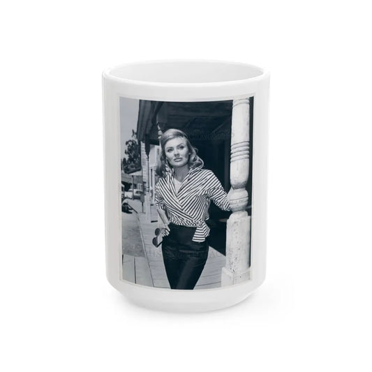 Kathleen Crowley #05 (Vintage Female Icon) White Coffee Mug-15oz-Go Mug Yourself