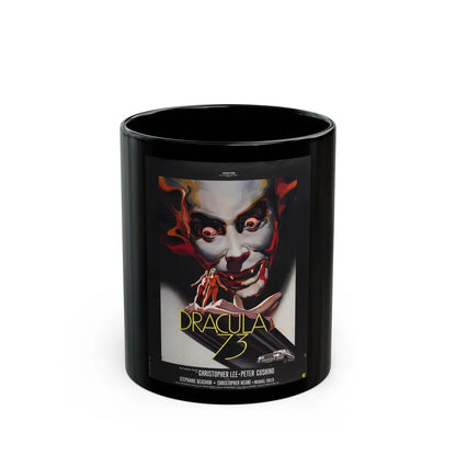 DRACULA A.D. 1972 (2) Movie Poster - Black Coffee Mug-11oz-Go Mug Yourself