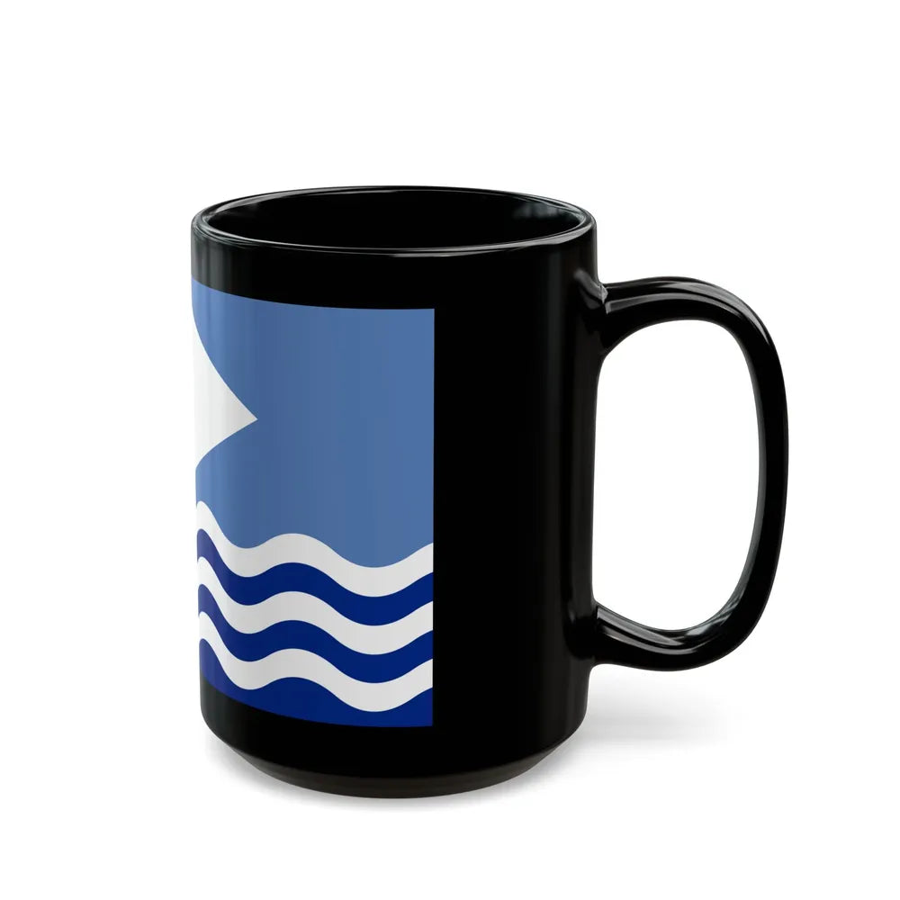 Flag of Isle of Wight UK - Black Coffee Mug-Go Mug Yourself