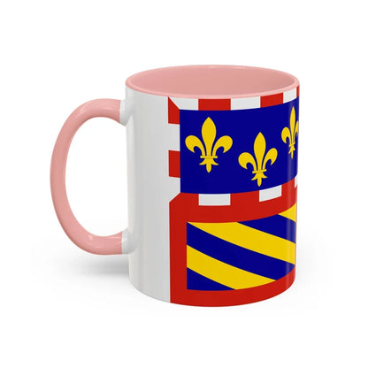 Flag of Bourgogne France - Accent Coffee Mug-Go Mug Yourself