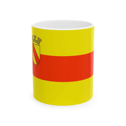 Flag of Baden Baden Germany - White Coffee Mug-11oz-Go Mug Yourself