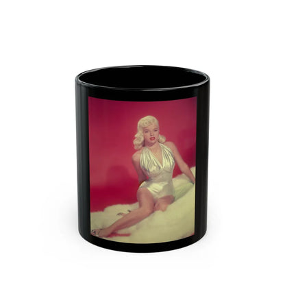 Diana Dors #95 1 (Vintage Female Icon) Black Coffee Mug-11oz-Go Mug Yourself