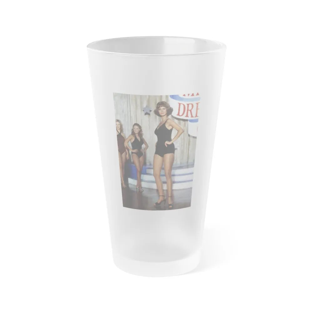 Lynda Carter #171 (Vintage Female Icon) Frosted Pint 16oz-16oz-Frosted-Go Mug Yourself