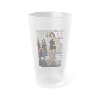 Lynda Carter #171 (Vintage Female Icon) Frosted Pint 16oz-16oz-Frosted-Go Mug Yourself