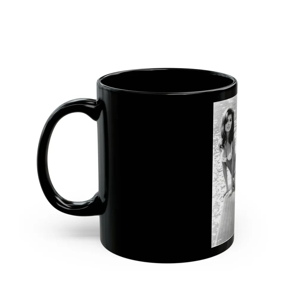 Pamela Tiffin #56 (Vintage Female Icon) Black Coffee Mug-Go Mug Yourself