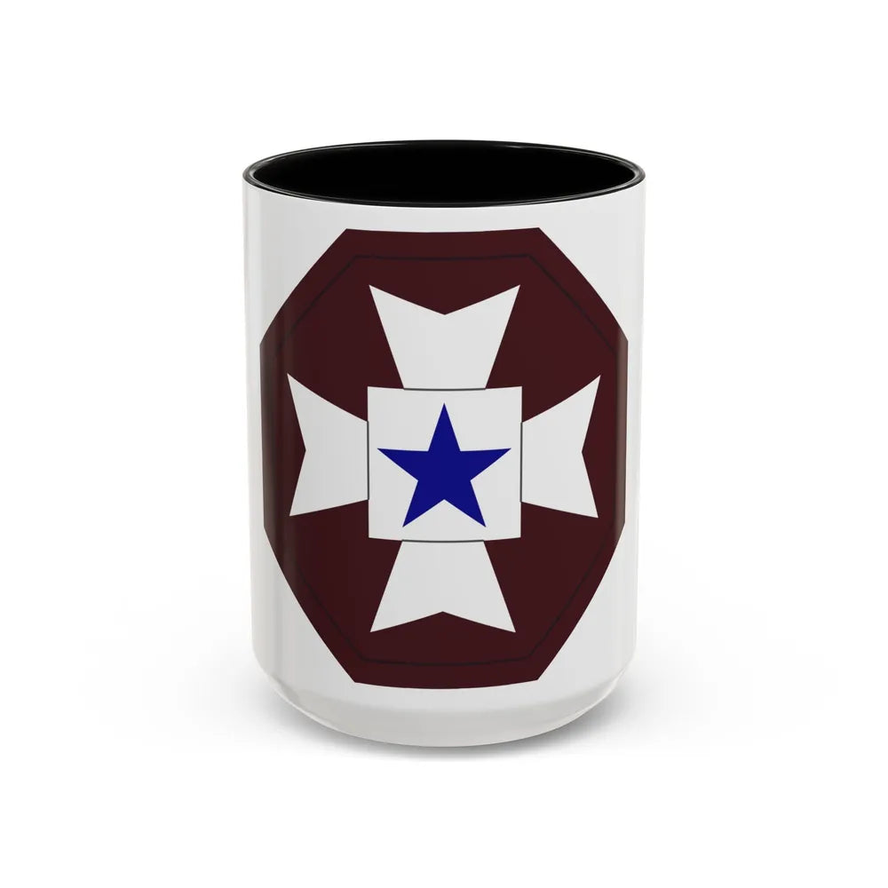 Medical Command Europe (U.S. Army) Accent Coffee Mug-15oz-Black-Go Mug Yourself