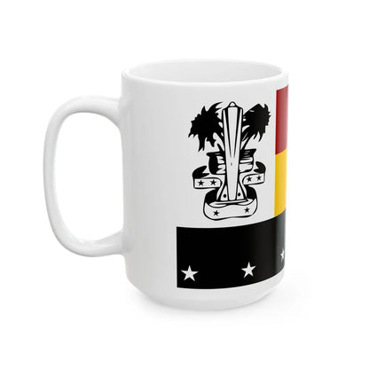 Flag of Madang Papa New Guinea - White Coffee Mug-Go Mug Yourself