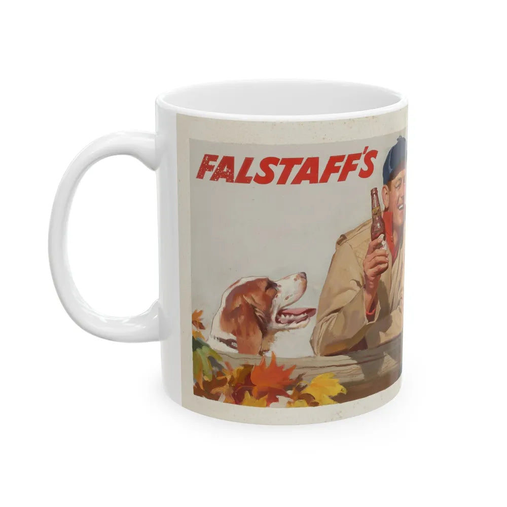 Falstaff's Got Something!, ad illustration - White Coffee Mug-Go Mug Yourself