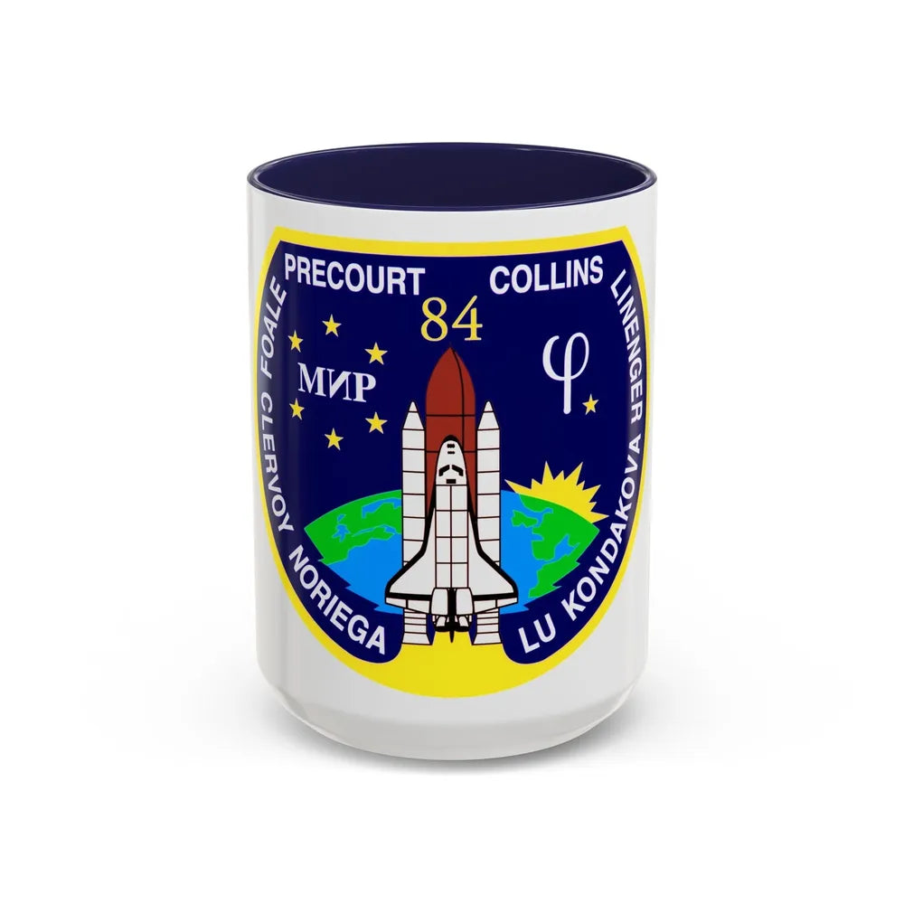 STS 84 (NASA) Accent Coffee Mug-15oz-Navy-Go Mug Yourself