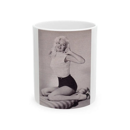 Jayne Mansfield #226 (Vintage Female Icon) White Coffee Mug-11oz-Go Mug Yourself