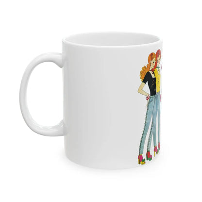 Fashion illustration, Destiny magazine, 1973 - White Coffee Mug-Go Mug Yourself