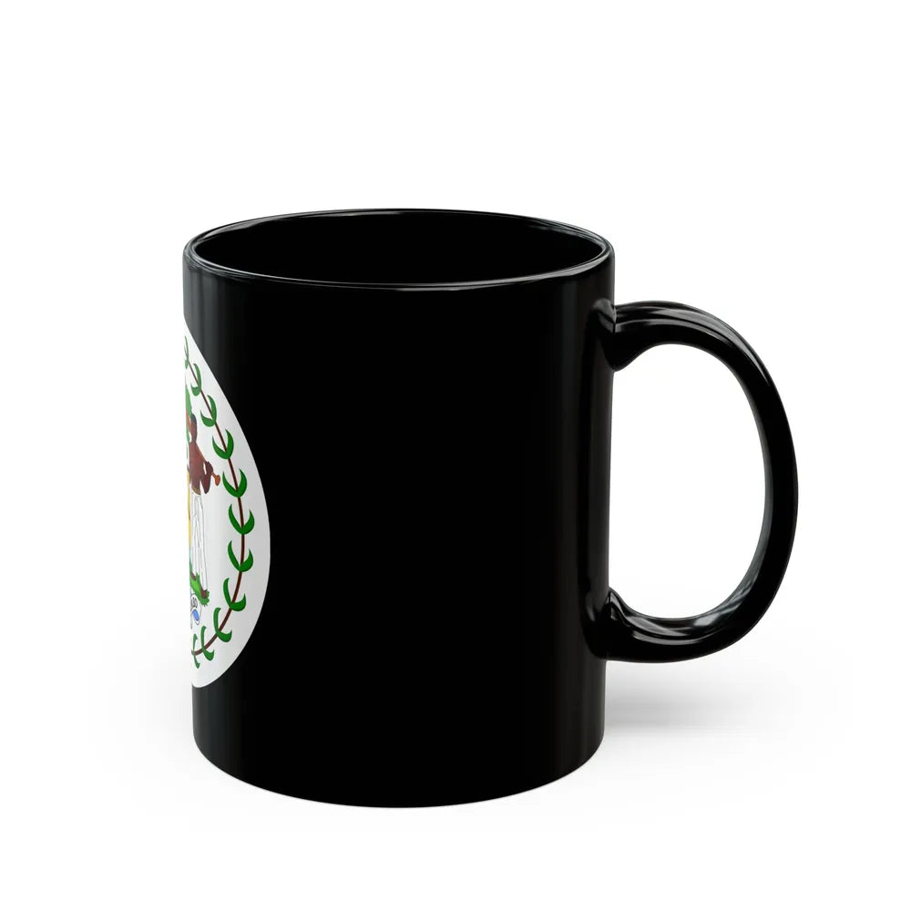 Coat of arms of Belize (1981-2019) - Black Coffee Mug-Go Mug Yourself