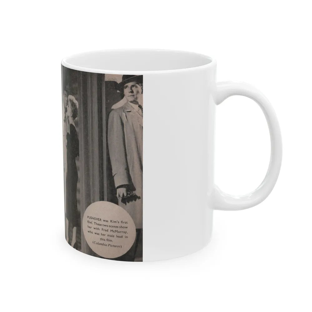 Kim Novak #167 - Scanned Mag. 66 Photos (Vintage Female Icon) White Coffee Mug-Go Mug Yourself