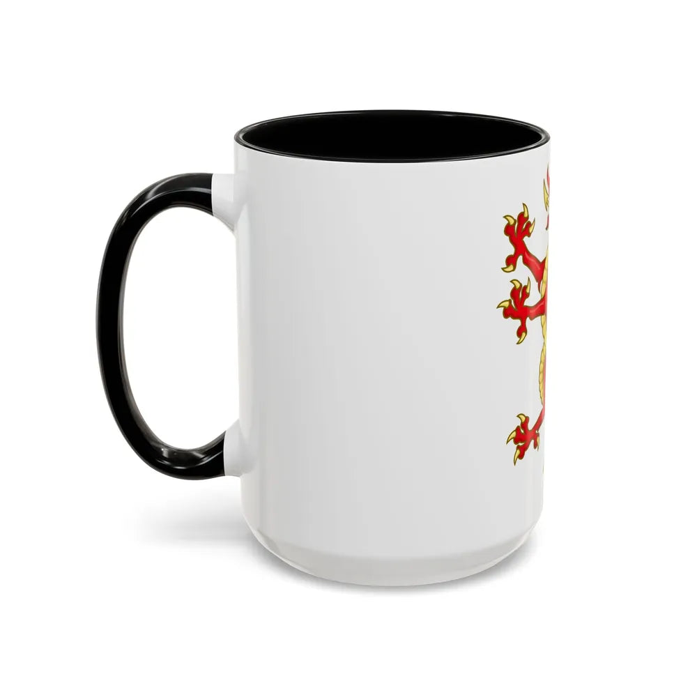 Tudor Dragon Badge - Accent Coffee Mug-Go Mug Yourself