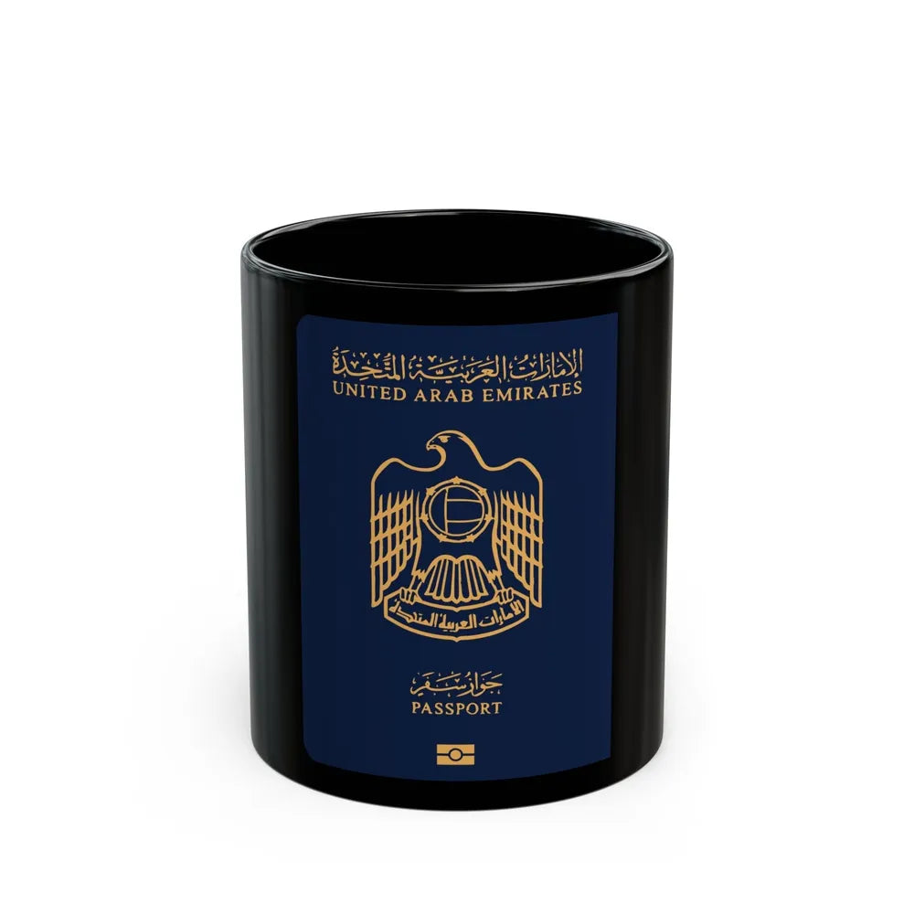 UAE Passport - Black Coffee Mug-11oz-Go Mug Yourself