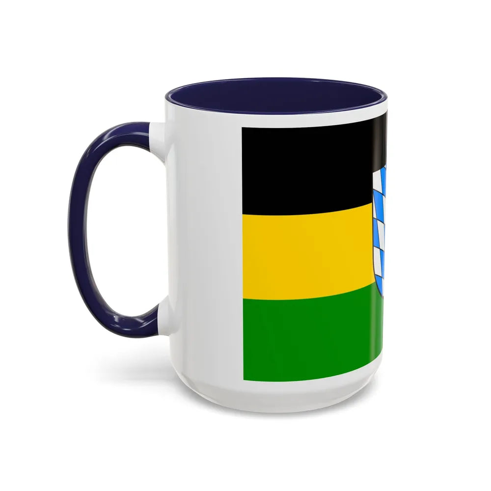 Flag of Coburg Germany - Accent Coffee Mug-Go Mug Yourself