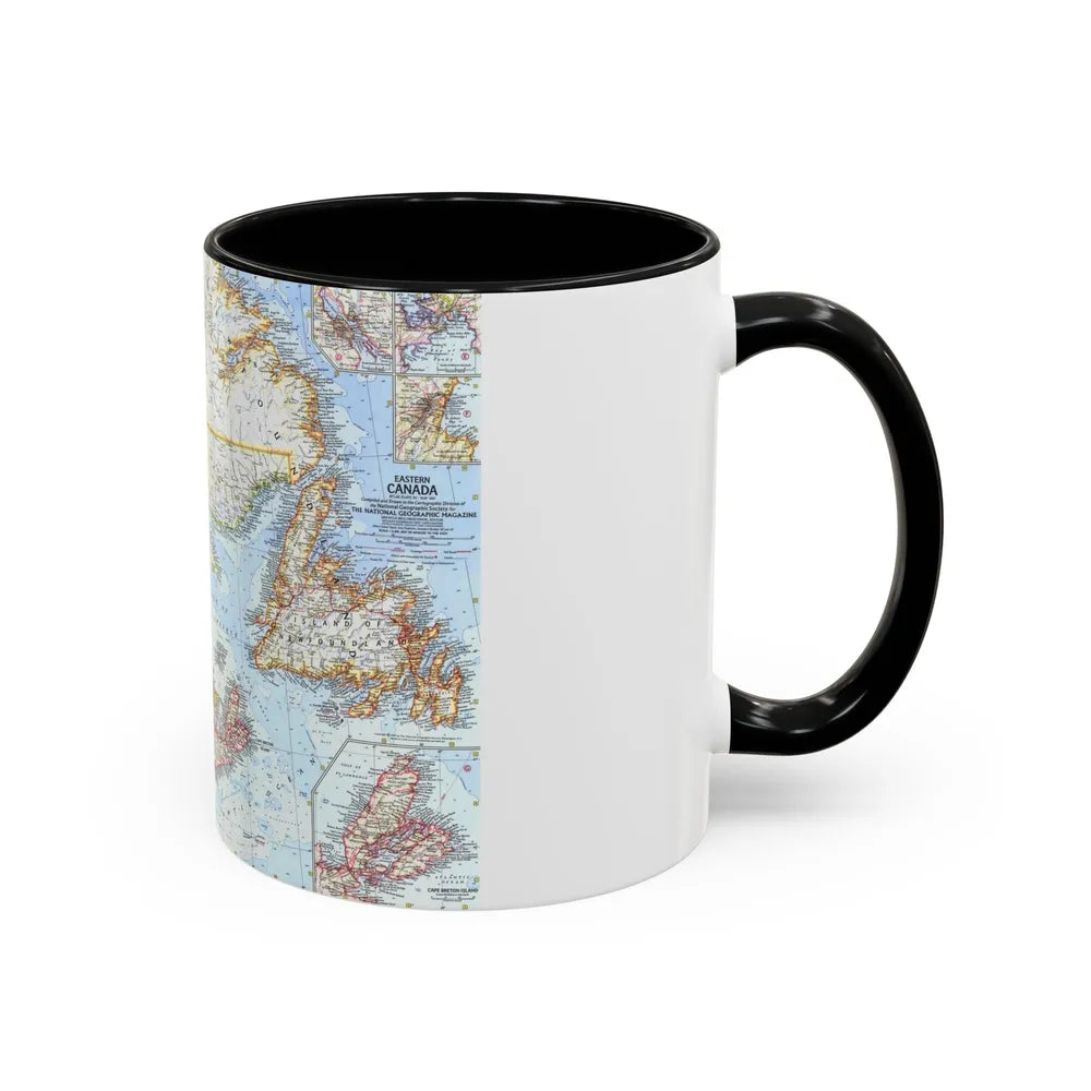 Canada - Eastern (1967) (Map) Accent Coffee Mug-Go Mug Yourself