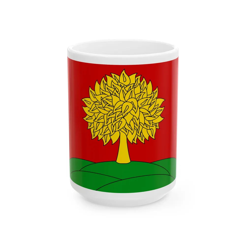 Flag of Lipetsk Oblast Russia - White Coffee Mug-15oz-Go Mug Yourself