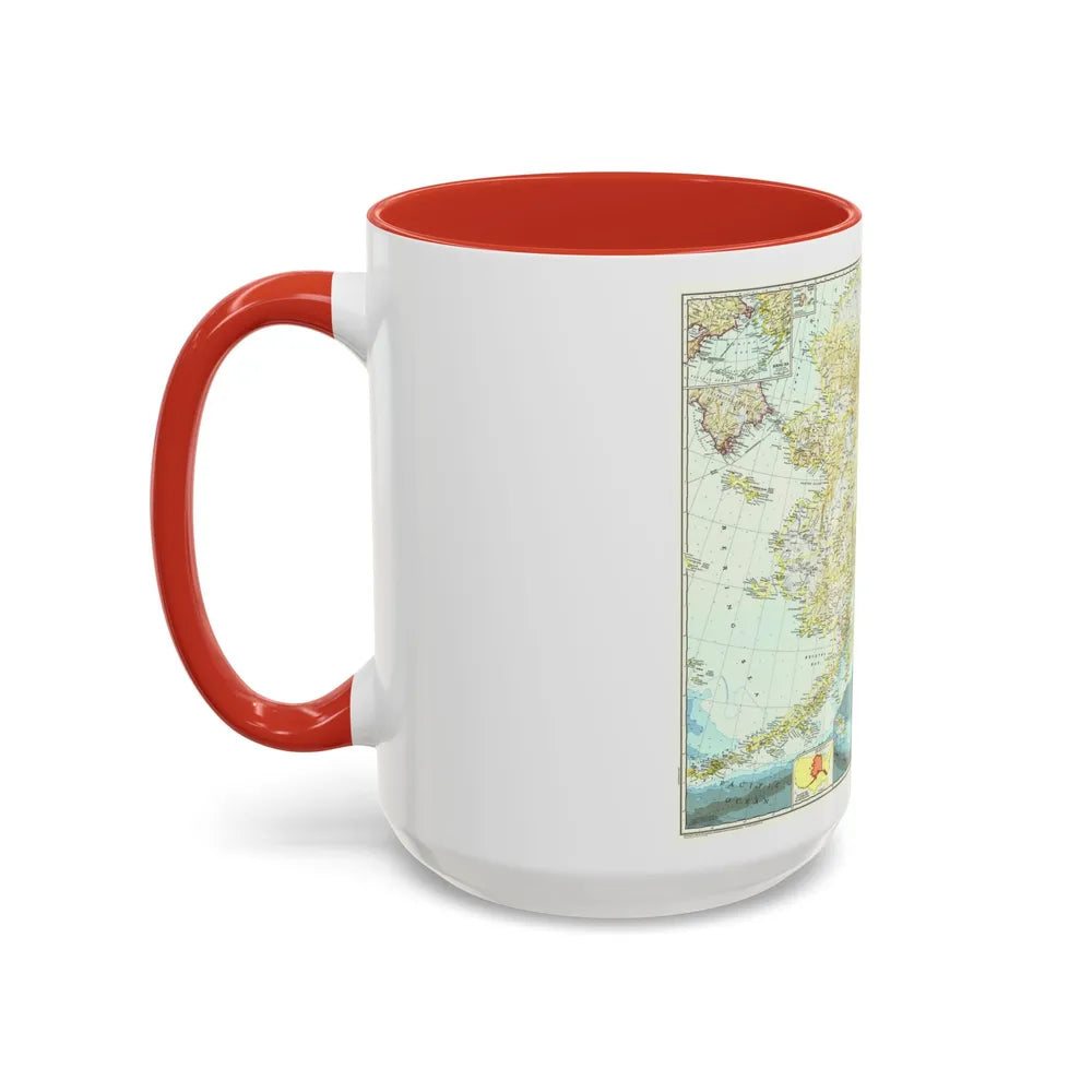 USA - Alaska (1956) (Map) Accent Coffee Mug-Go Mug Yourself