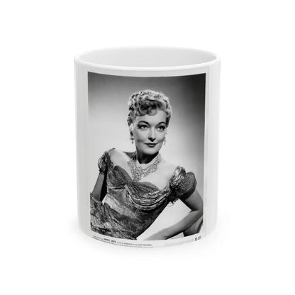 Karin Booth #12 (Vintage Female Icon) White Coffee Mug-11oz-Go Mug Yourself