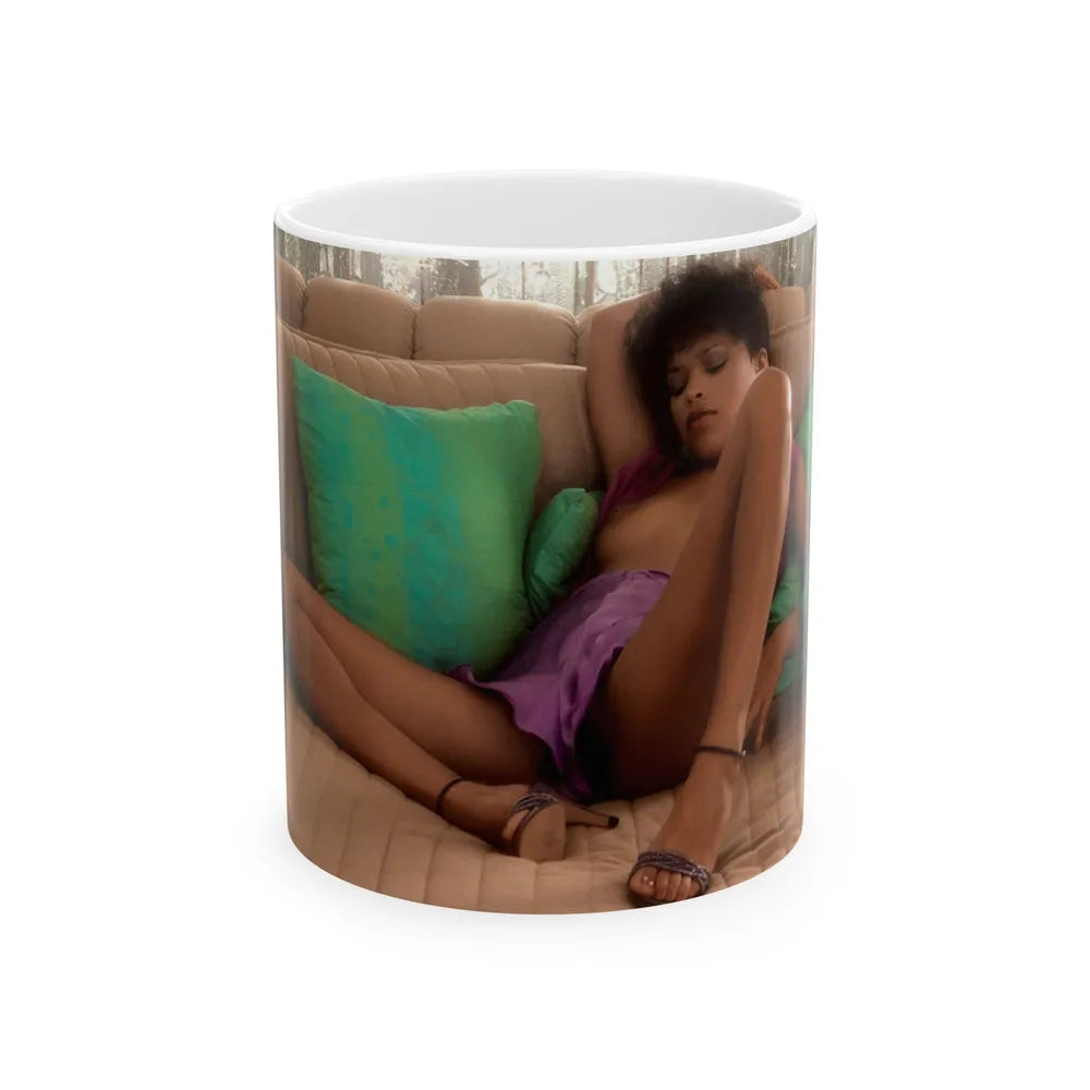 Ola Ray #62 (Vintage Female Icon) White Coffee Mug-11oz-Go Mug Yourself