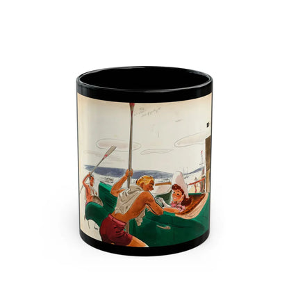 French Without a Struggle, Collier's National Weekly illustration - Black Coffee Mug-11oz-Go Mug Yourself