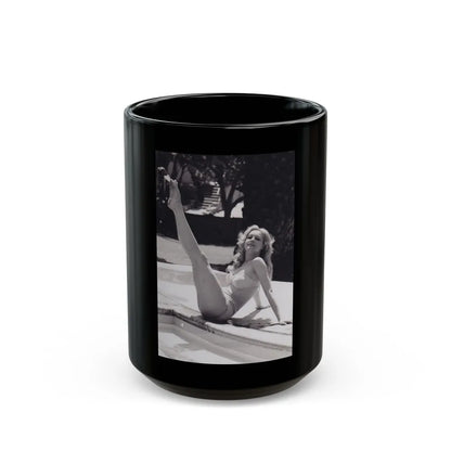 Julie Newmar #342 (Vintage Female Icon) Black Coffee Mug-15oz-Go Mug Yourself