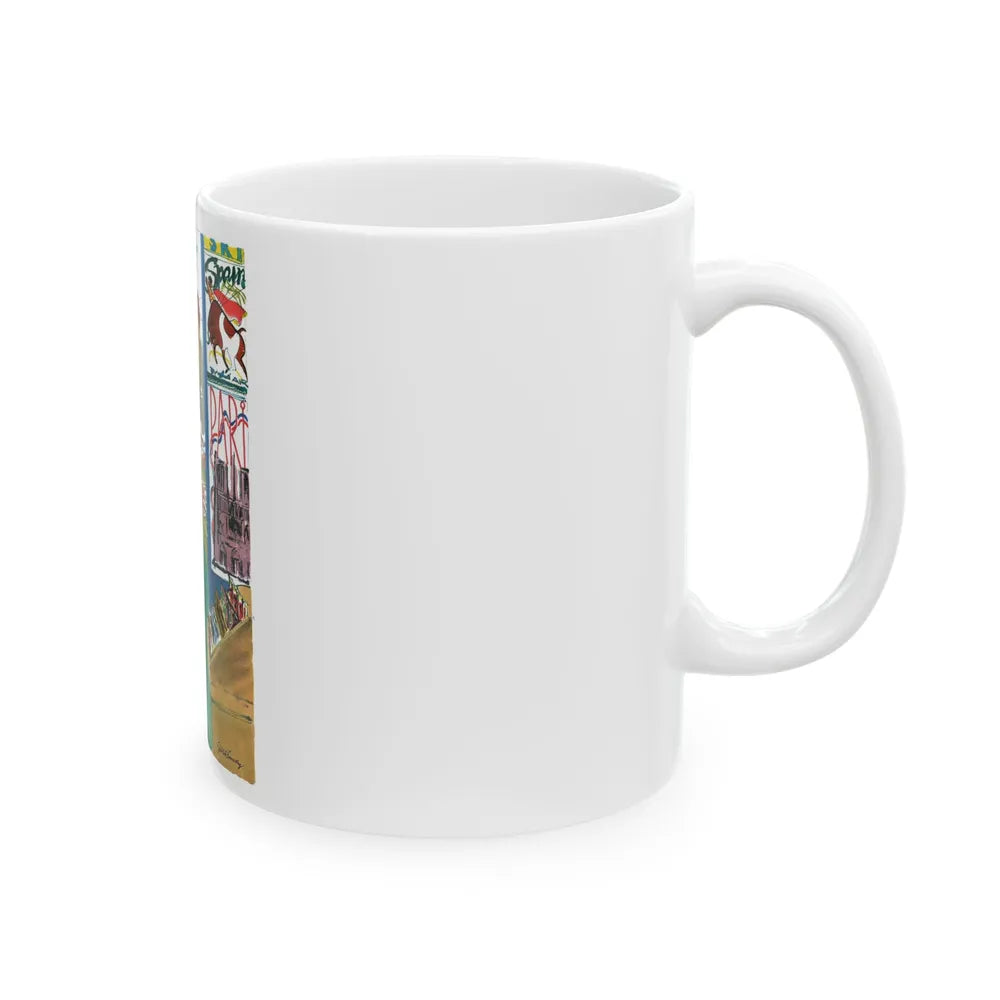 Esquire magazine cartoon illustration, 1955 (1) - White Coffee Mug-Go Mug Yourself