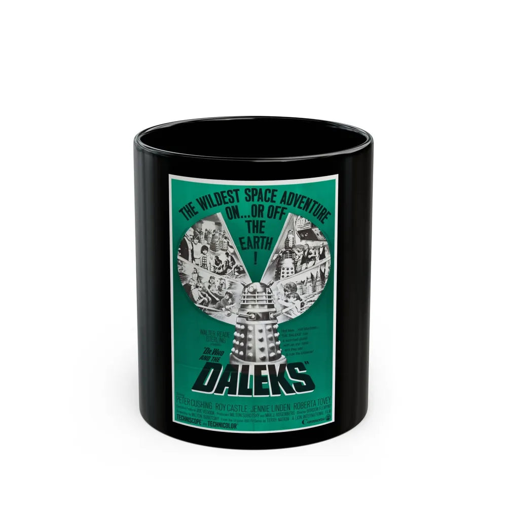 DR. WHO & THE DALEKS (2) 1965 Movie Poster - Black Coffee Mug-11oz-Go Mug Yourself