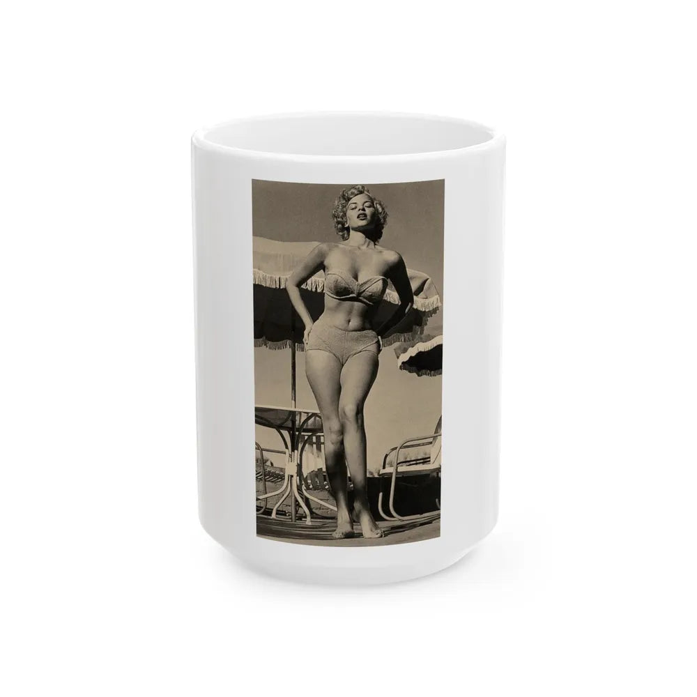 Eve Meyer #48 (Vintage Female Icon) White Coffee Mug-15oz-Go Mug Yourself