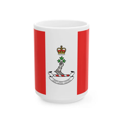 Flag of the Royal Military College of Canada - White Coffee Mug-15oz-Go Mug Yourself