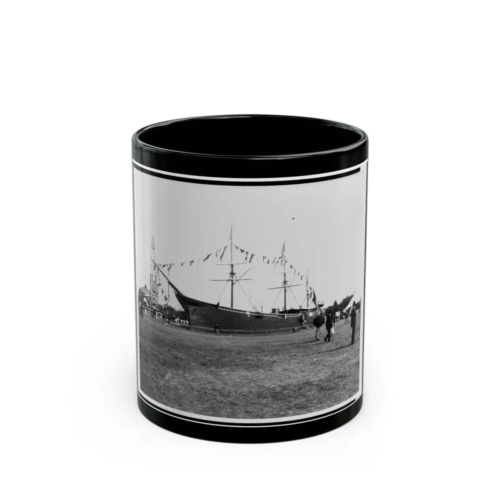 Encampment Of The G.A.R. In Washington, D.C., With Replica Of Ship (U.S. Civil War) Black Coffee Mug-11oz-Go Mug Yourself