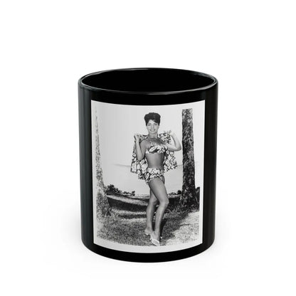 Susan Hart #15 - 8x10 B&W 2-Piece Swimsuit ''Ride The Wild Surf'' '64 Movie Promo Photo3 (Vintage Female Icon) Black Coffee Mug-11oz-Go Mug Yourself