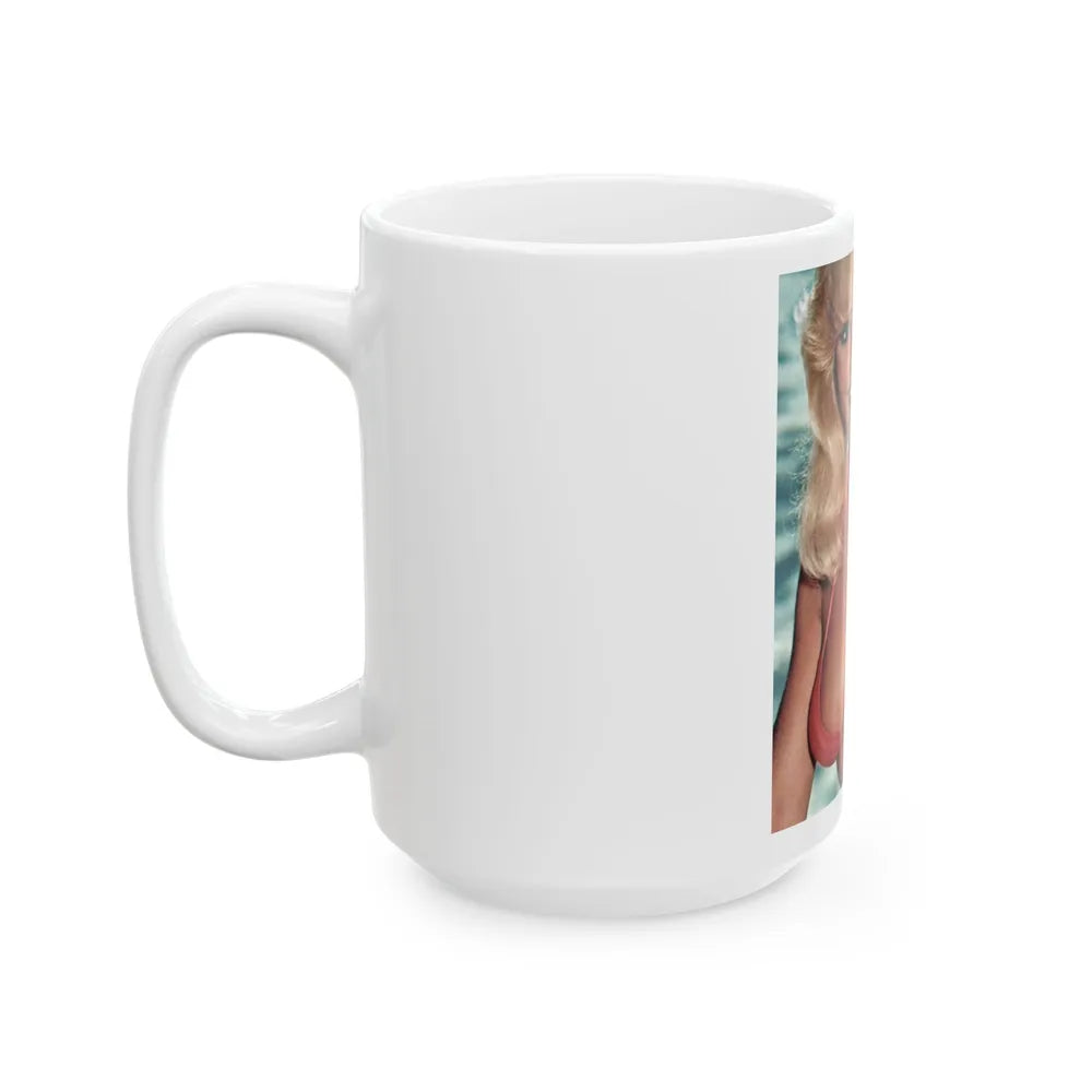 Loni Anderson #72 (Vintage Female Icon) White Coffee Mug-Go Mug Yourself