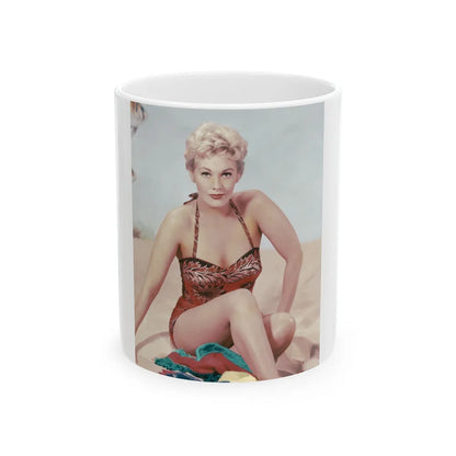 Kim Novak #358 (Vintage Female Icon) White Coffee Mug-11oz-Go Mug Yourself